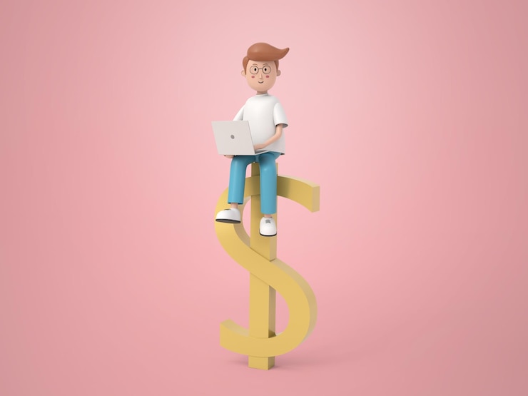PSD Gratis business man illustration