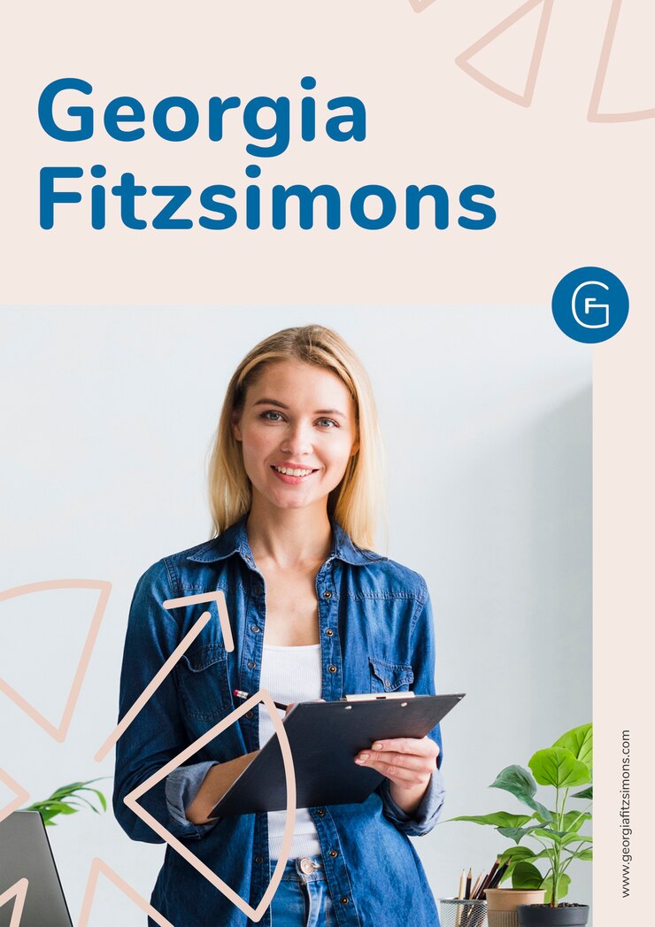 PSD Gratis business woman template for marketing