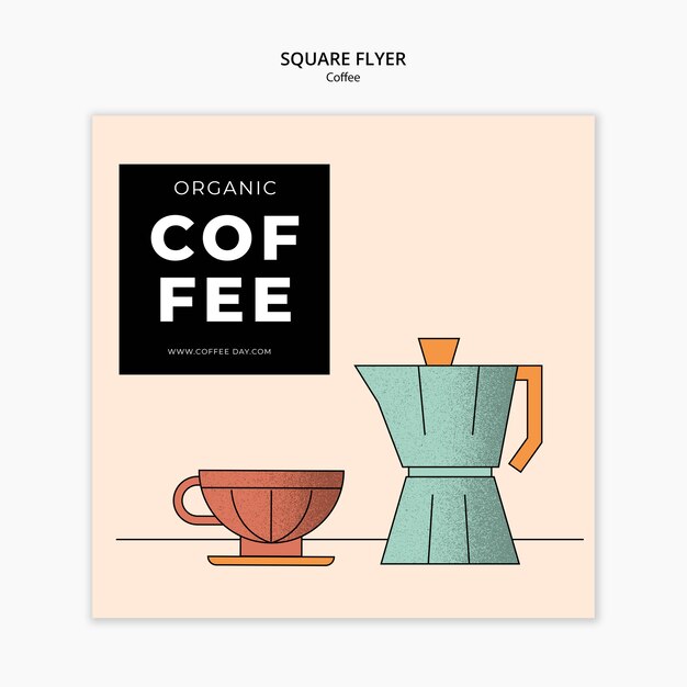 Café dibujado a mano