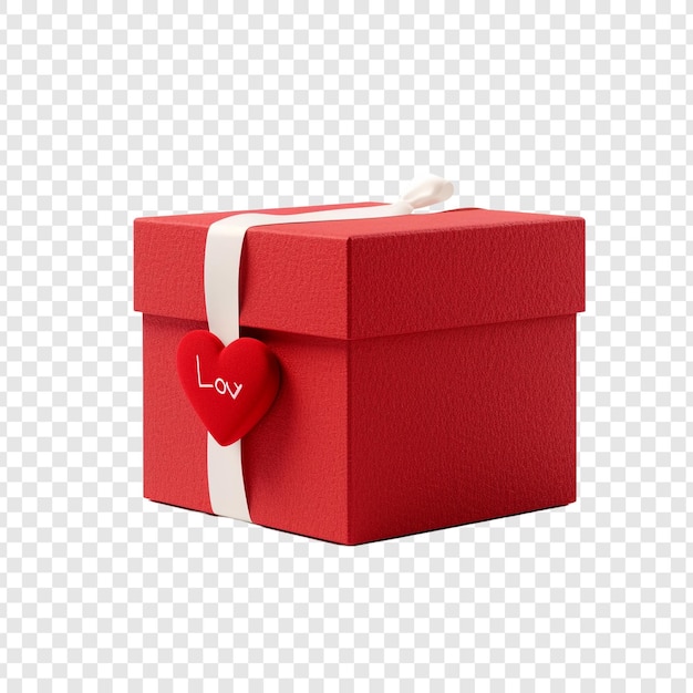PSD gratuito caja de amor aislada en un fondo transparente