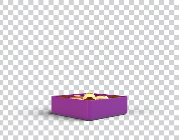 PSD gratuito caja de bombones eid