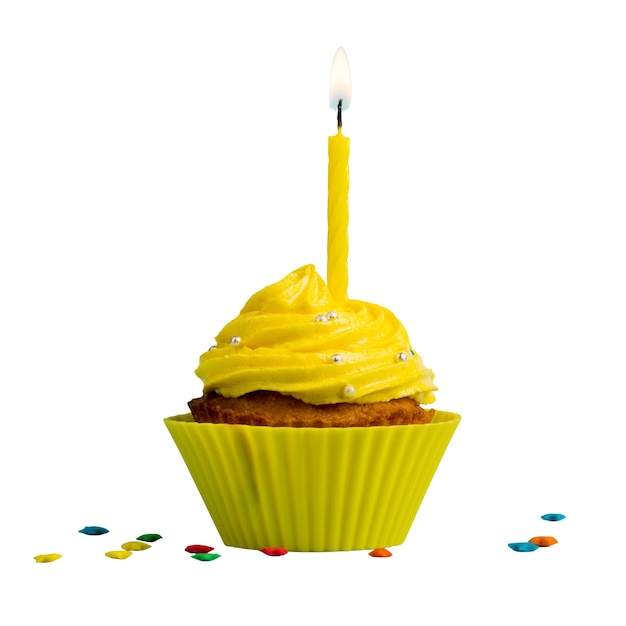 Cakes voor verjaardagsfeesten geïsoleerd