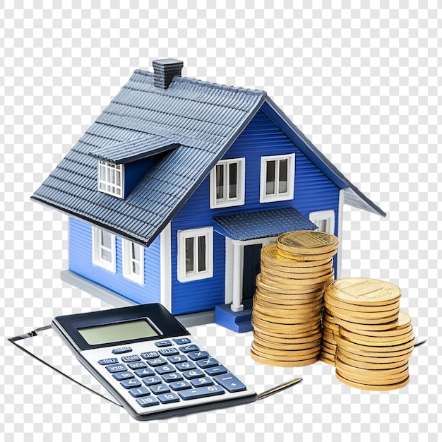 Calcolatore di monete immobiliari Concetto di investimento immobiliare