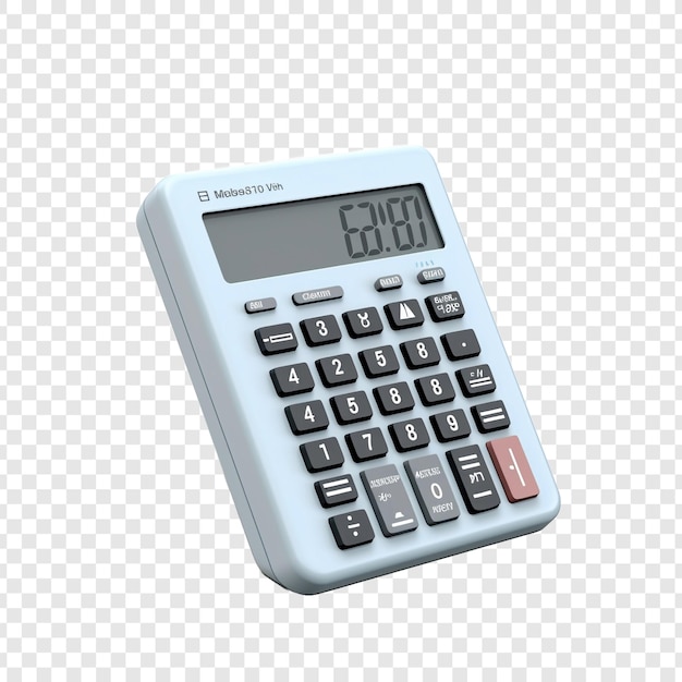 PSD gratuito calculadora aislada sobre un fondo transparente