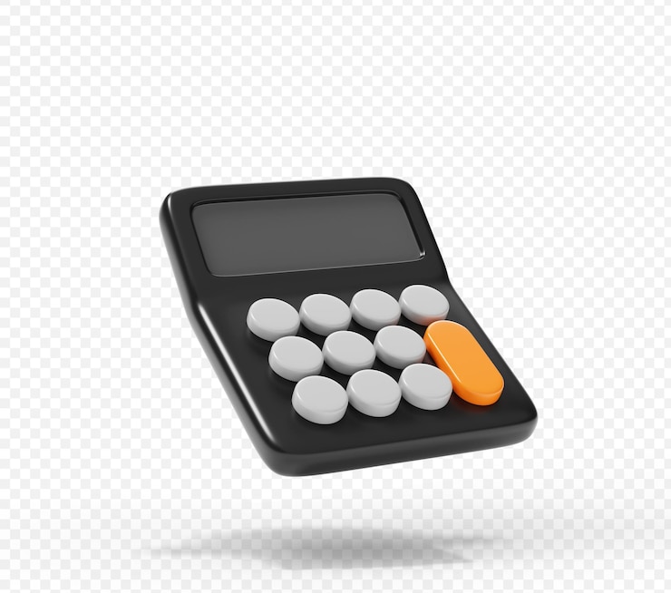 PSD gratuito calculadora icono 3d ilustración