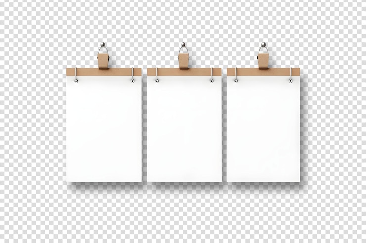 PSD gratuito calendari vuoti sospesi