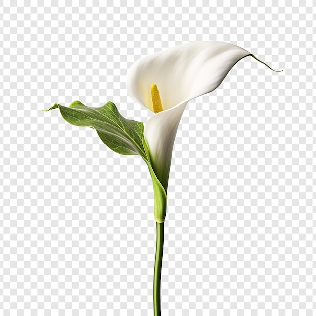 Gratis PSD calla lelie png geïsoleerd op transparante achtergrond