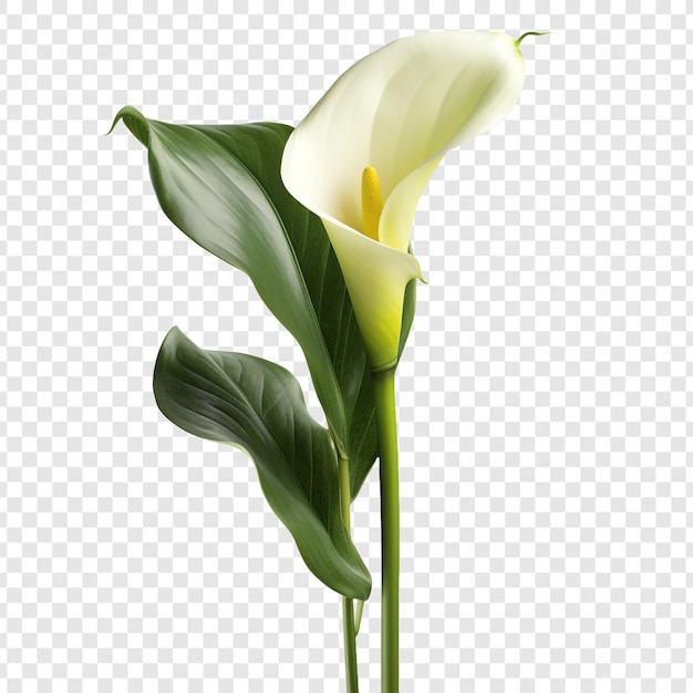 Gratis PSD calla lelie png geïsoleerd op transparante achtergrond