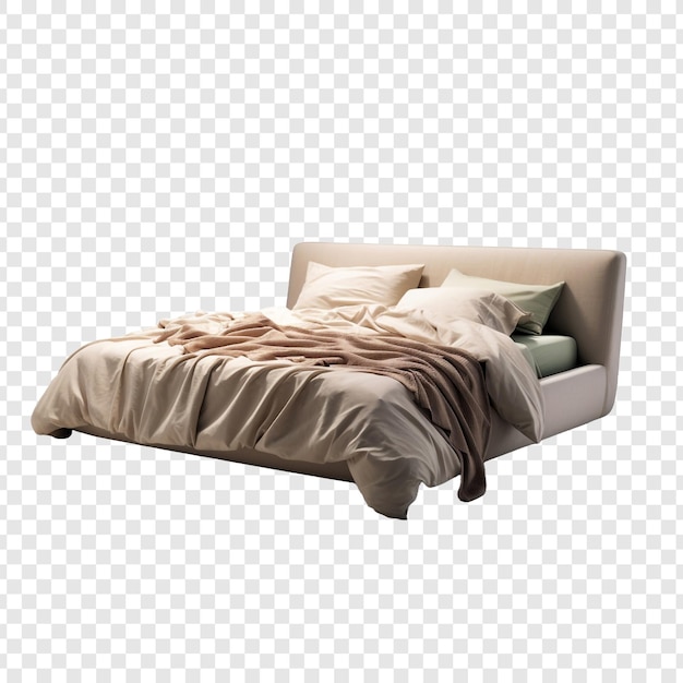 PSD gratuito cama aislada sobre fondo transparente