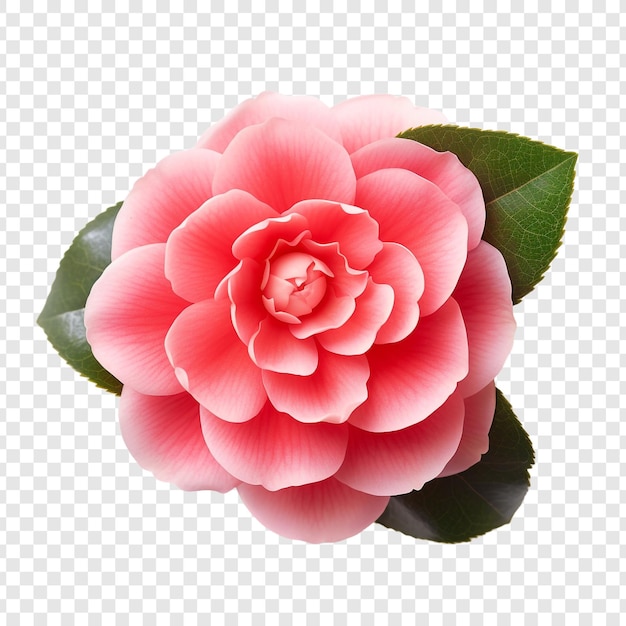 Gratis PSD camellia bloem geïsoleerd op doorzichtige achtergrond