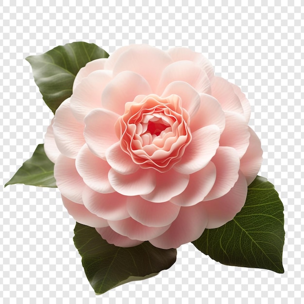 Gratis PSD camellia bloem geïsoleerd op doorzichtige achtergrond