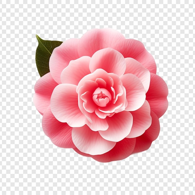 Gratis PSD camellia bloem png geïsoleerd op transparante achtergrond
