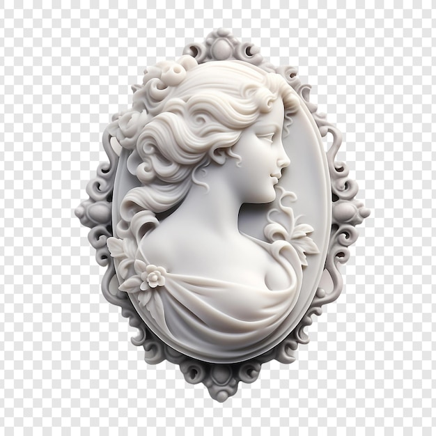 Cameo aislado en un fondo transparente