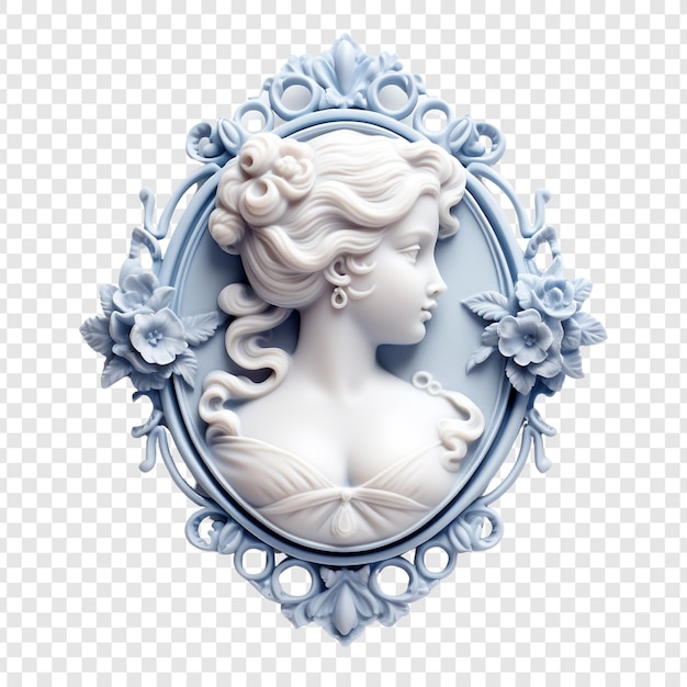 Cameo aislado en un fondo transparente