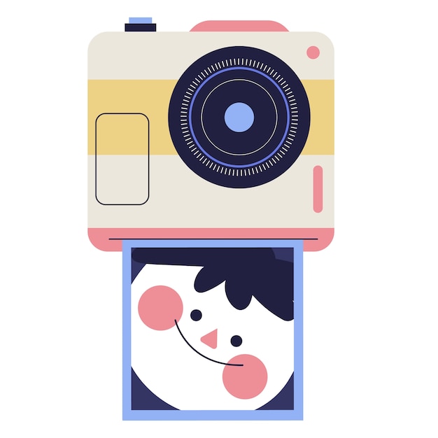 Camera-illustratie geïsoleerd