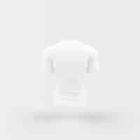 PSD gratuito camiseta blanca flotando en blanco