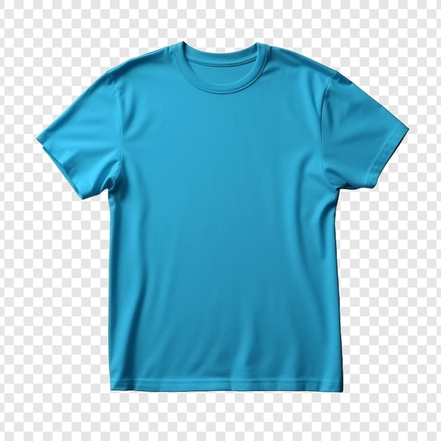 PSD gratuito camiseta con color azul aislado sobre un fondo transparente