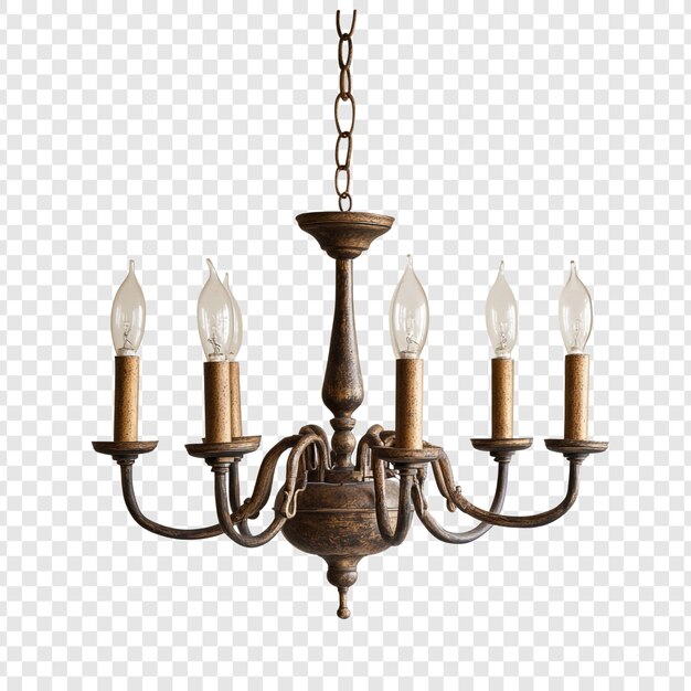 Candelabro antiguo de cinco luces encanto rústico decoración del hogar