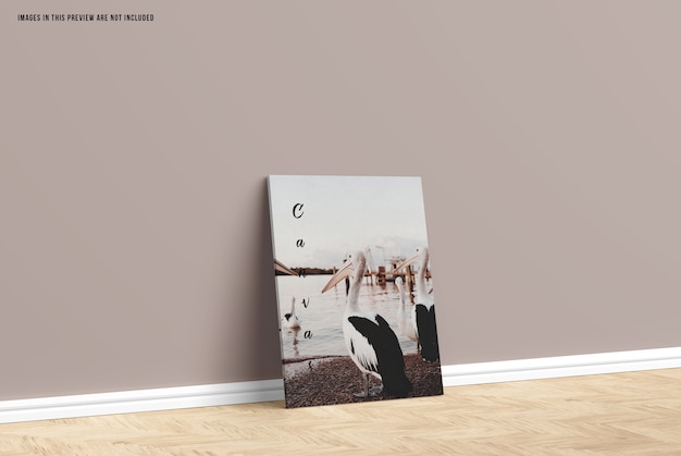 Gratis PSD canvas mockup