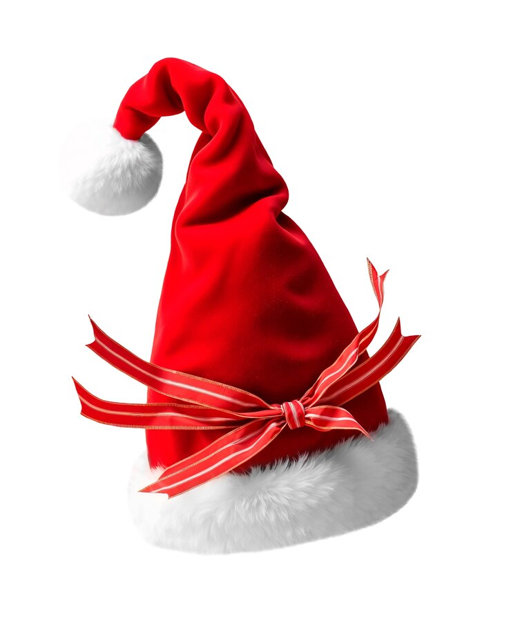 PSD gratuito cappello di babbo natale isolato