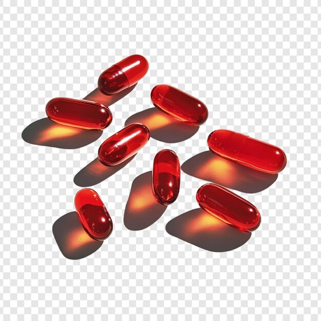 Capsule rosse integratori sanitari farmaci pillole di farmacia