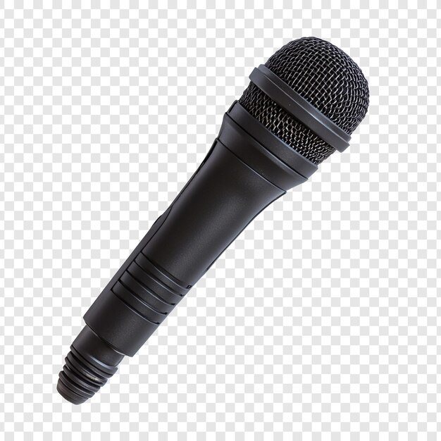 Captura de audio de alta calidad con micrófono negro profesional