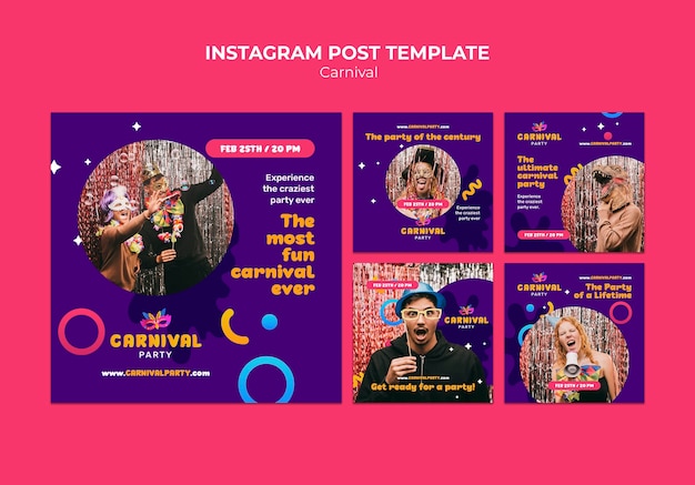 Carnaval entertainment instagram postset