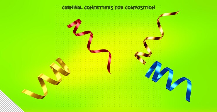 PSD Gratis carnival confetti for composition