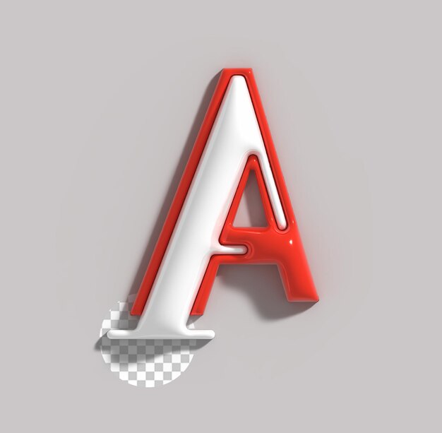 Una carta Identidad de marca corporativa Renderización 3D de la empresa Carta Logotipo transparente Psd