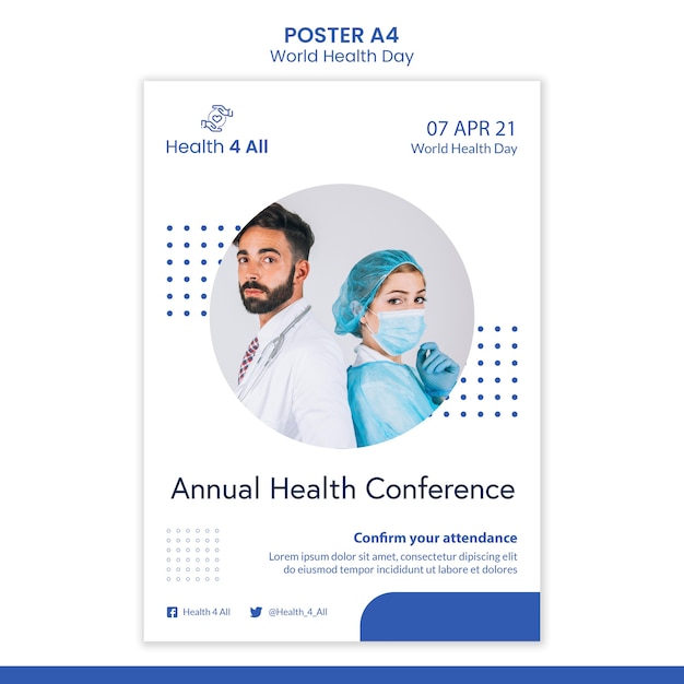 Cartel del día mundial de la salud