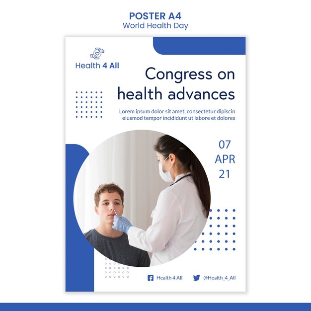 Cartel del día mundial de la salud