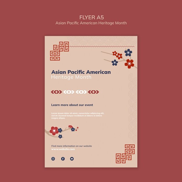 Cartel del Mes del Patrimonio Asiático Pacífico Americano