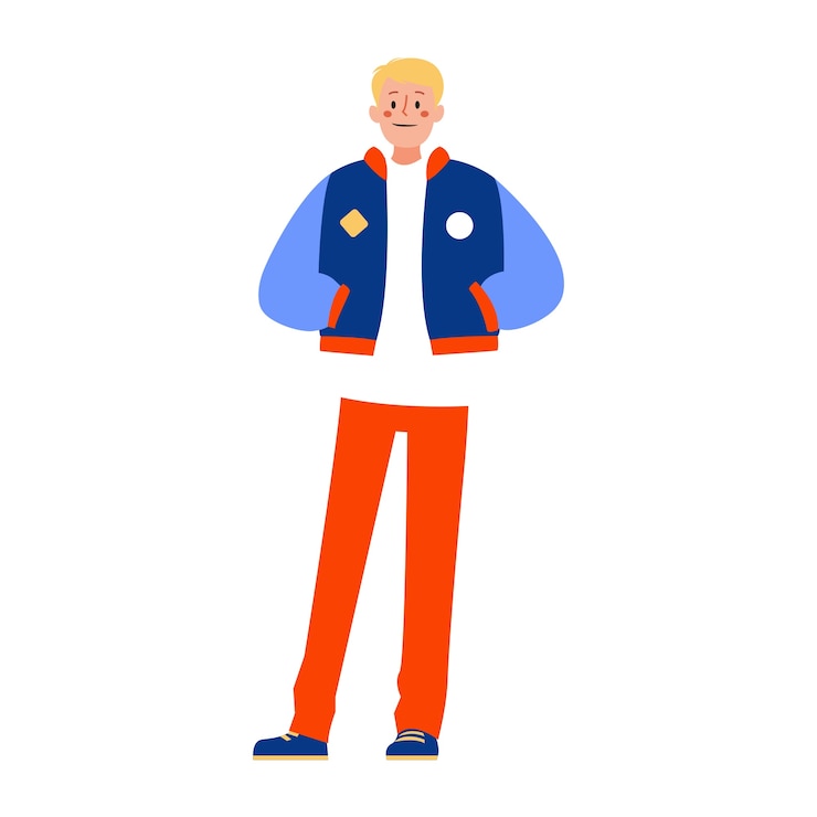 Gratis PSD cartoon jonge jongen illustratie