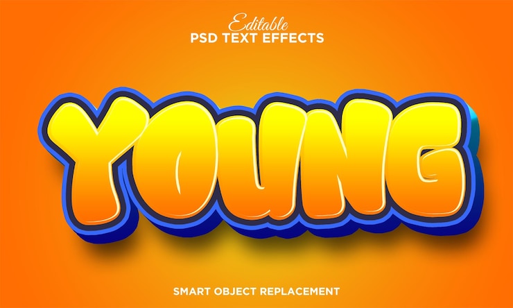 PSD Gratis cartoon style text effect