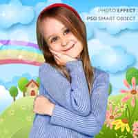 Gratis PSD cartoonfoto-effect