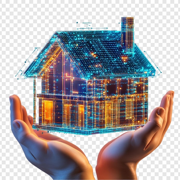 Casa digital en manos El hogar del futuro Innovación tecnológica en el hogar inteligente