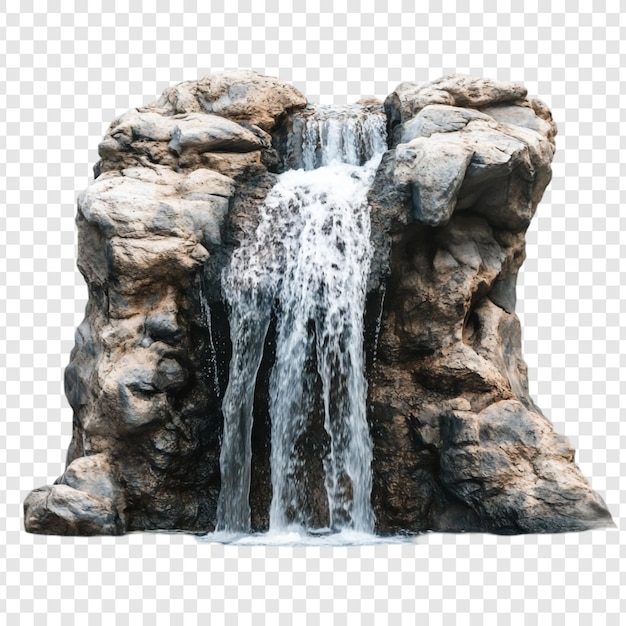 Cascada aislada en cascadas en las rocas