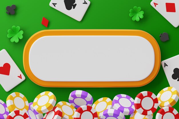 Casino verkoop lege banner achtergrond