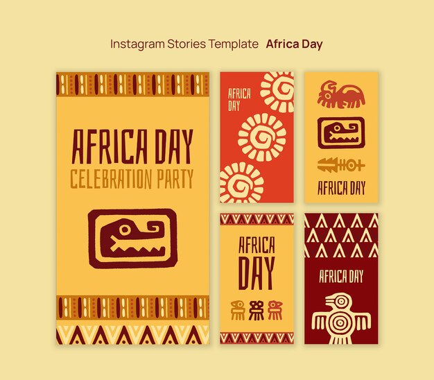 Celebración del día de África en Instagram