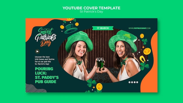 La celebración del día de san patricio en la portada de youtube