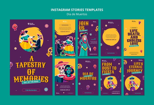 Celebrazione della Giornata dei Morti su Instagram