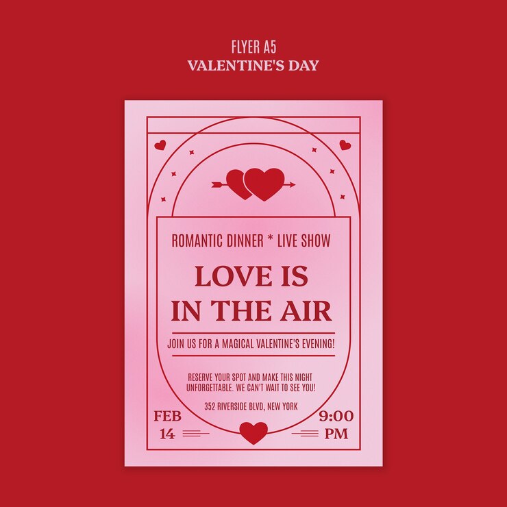 PSD gratuito celebrazione di san valentino