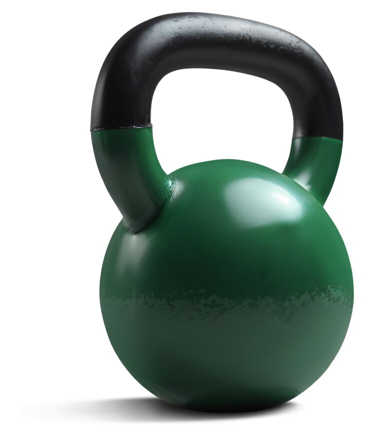 PSD gratuito cerca en el kettlebell verde