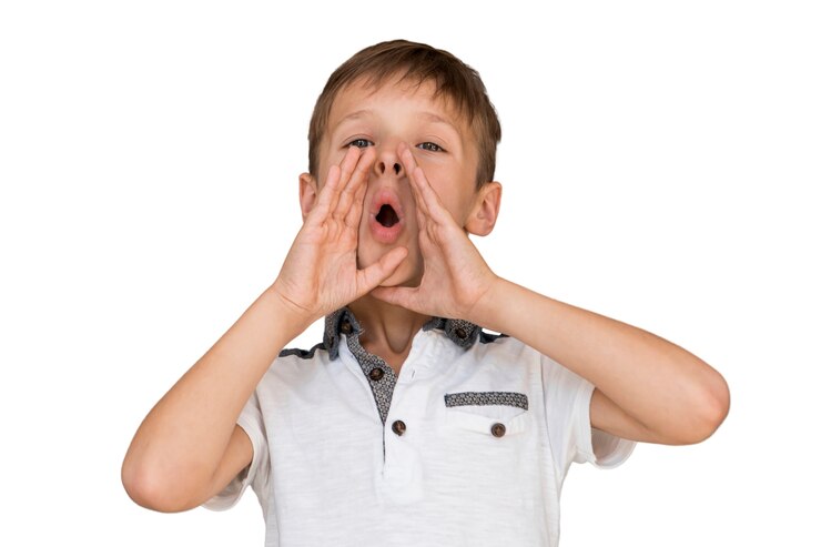PSD gratuito cerca en el retrato de la expresión del niño
