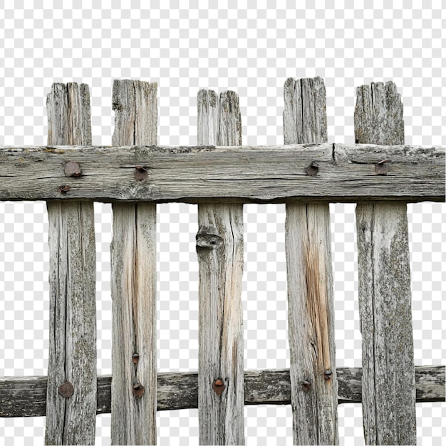 Cercas de madera rústica y desgastada Viejo campo de madera gris