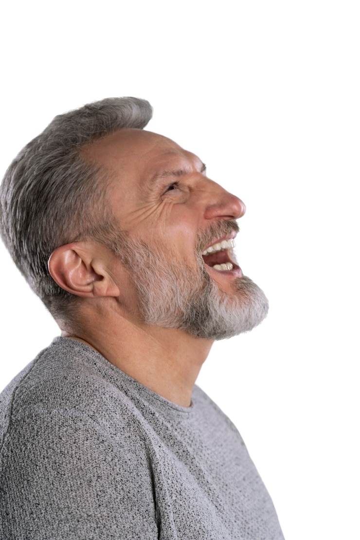 PSD gratuito cerrar el retrato del anciano