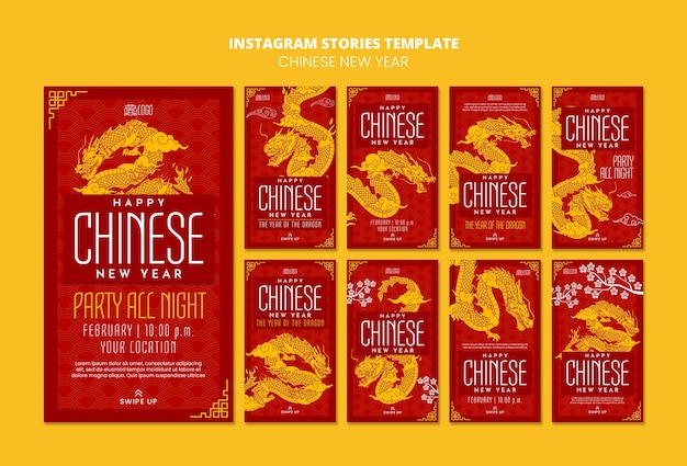 Chinese nieuwjaarsviering instagram verhalen