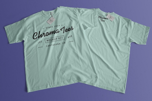 Gratis PSD chromatees tshirt mockup