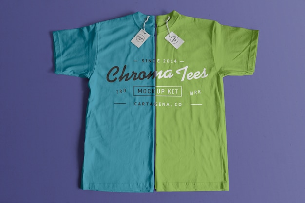 Gratis PSD chromatees tshirt mockup