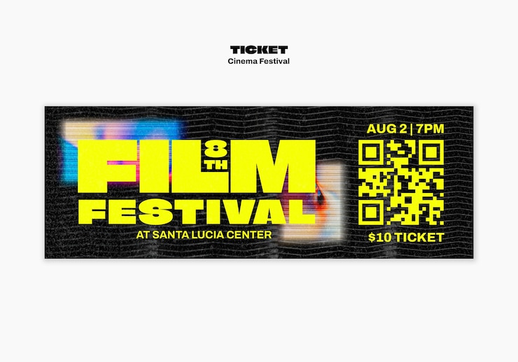 Gratis PSD cinema festival sjabloon